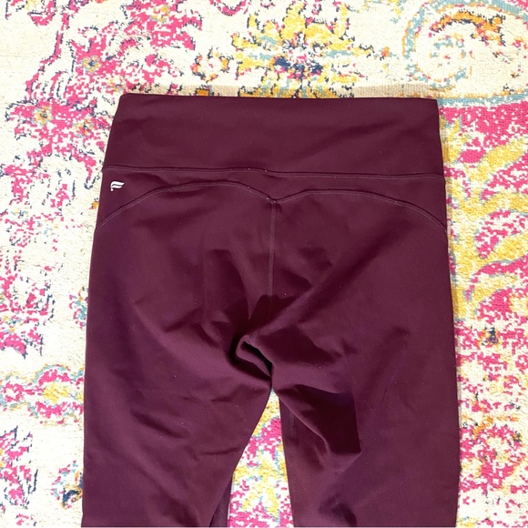 Fabletics High-Waisted PureLuxe Tie-Up 7/8 in Purple Plum Perfect - Picture 4 of 4